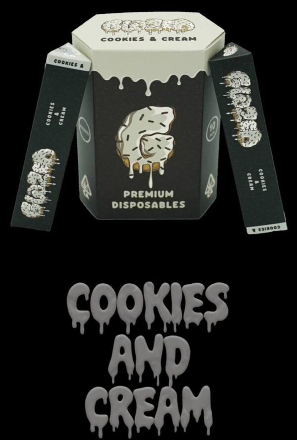Glazed disposables Cookies and Cream